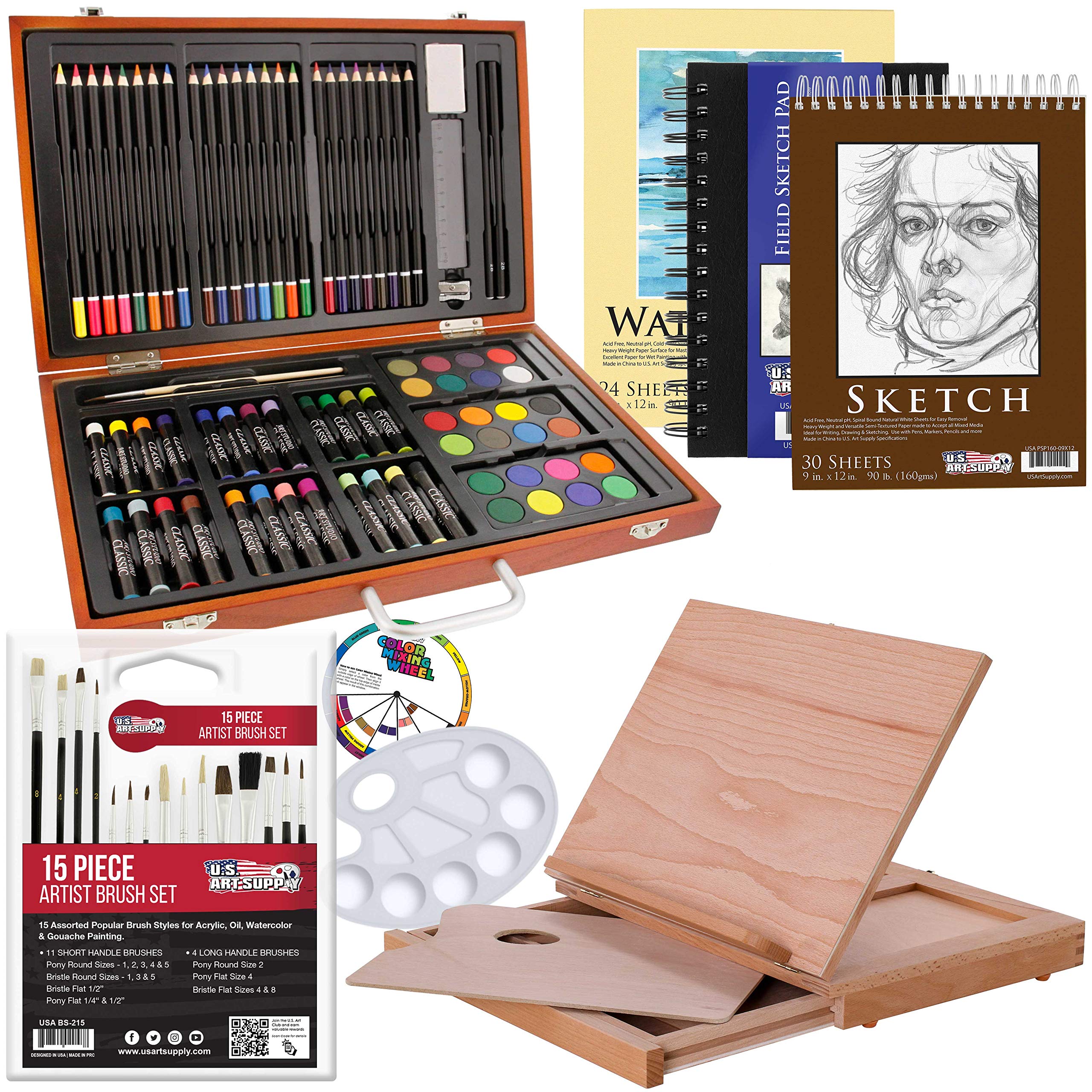 Amazon.com: U.S. Art Supply 103-Piece Deluxe Art Creativity Set in